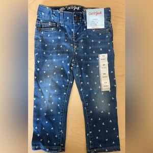 Cat & Jack Hearted Jeans, 2T